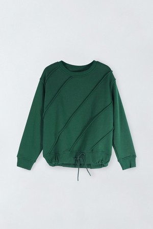 기모 스트링 라인 티셔츠 E5HW051