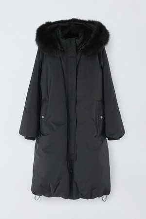 밍크 배색 스트링 구스다운 E5HW024