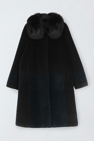 리얼폭스 양모 코트 E5HW061