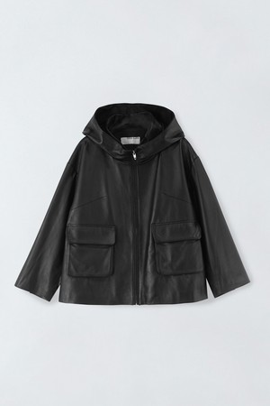 투포켓 레더 자켓 E5HF097