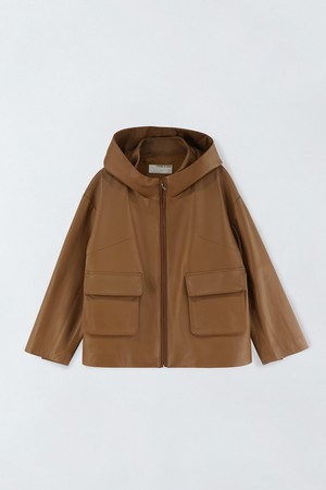 투포켓 레더 자켓 E5HF097