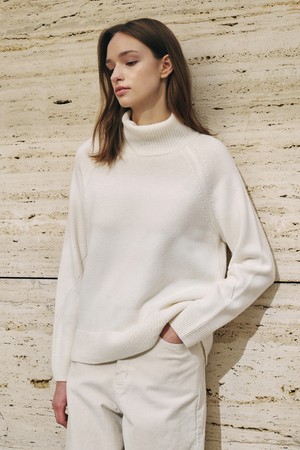 울 터틀넥 드롭백 니트 N5HW63