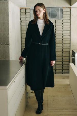 울 벨티드 싱글 코트 O5HW023