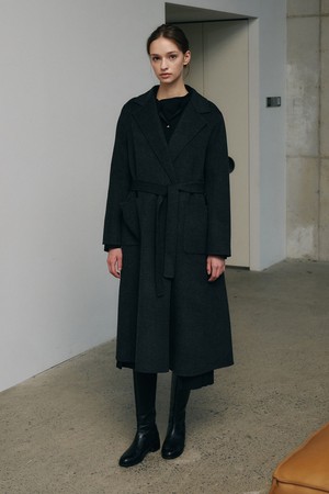 울캐시 아웃포켓 벨티드 코트 N5HW67