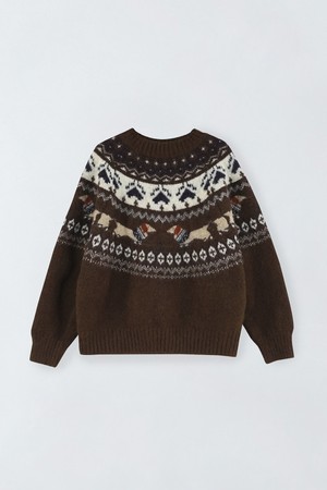 노르딕 라운드 니트 O5HW021