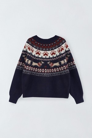 노르딕 라운드 니트 O5HW021