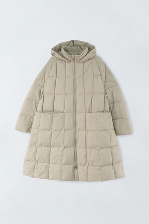 구스다운 후드 패딩 코트 E5HW092