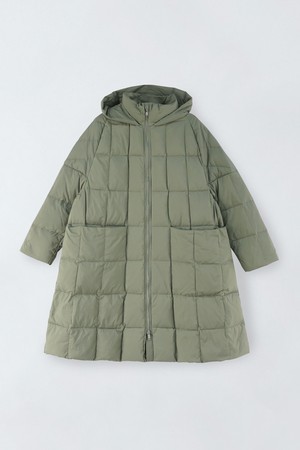 구스다운 후드 패딩 코트 E5HW092