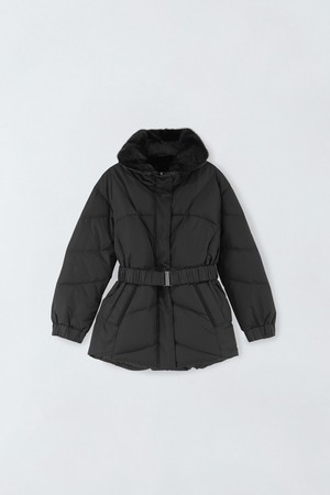 밍크카라 벨티드 구스 다운 E5HW091