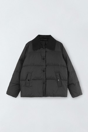 니트 카라 다운 E5HW107