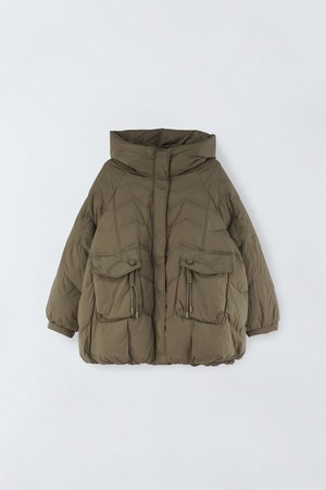 포켓 퀄팅 패딩 점퍼 S5HW088