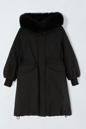 폭스 배색 구스다운 E5HW120