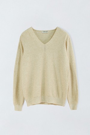 브이넥 사선 풀오버 O6IS004