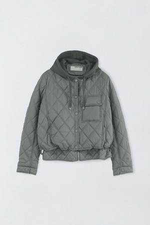 포켓 레이어드 패딩 점퍼 E6IS006