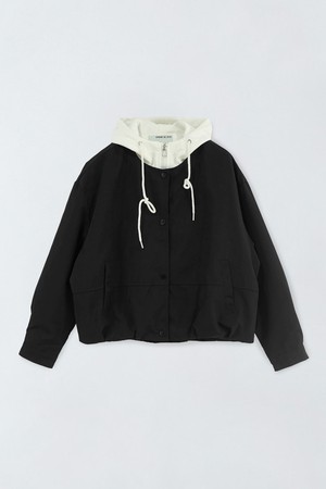 레이어드 스트링 후드 점퍼 O6IS008