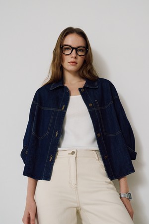 코튼 데님 자켓 S6IM004