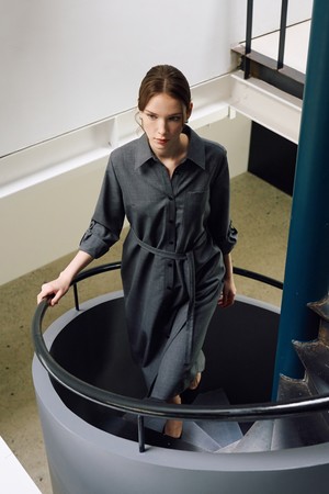 썸머 울 셔츠 원피스 N6IM005