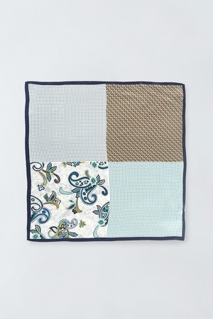 실크 패치워크 스카프 E6IM001