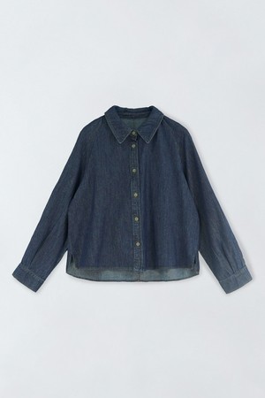 베이직 레글런 데님 셔츠 E6IM004