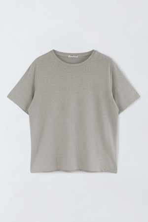 린넨 블랜디드 라운드 티셔츠 O6IM002