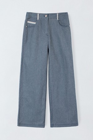 포인트 배색 밴딩 팬츠 O6IM009