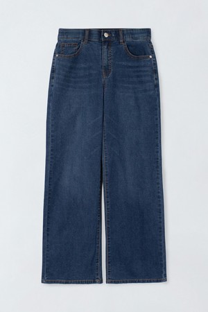 와이드 히든 밴딩 데님 E6IM013