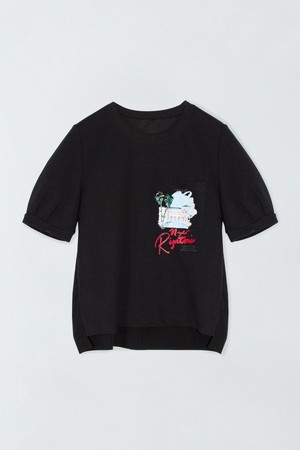 포켓 프린팅 티셔츠 E6IM010