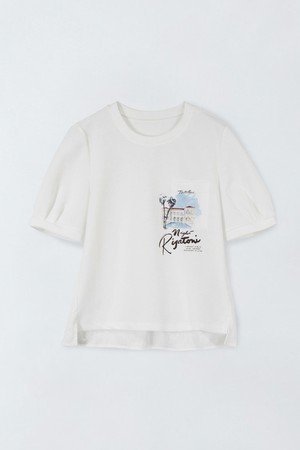 포켓 프린팅 티셔츠 E6IM010