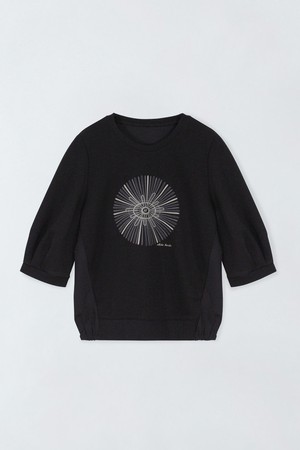 프린트 밴딩 티셔츠 E6IM011