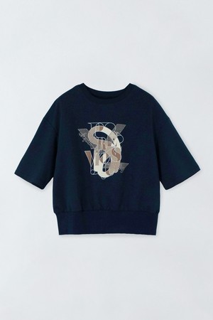 라운드 프린팅 티셔츠 E6IM012