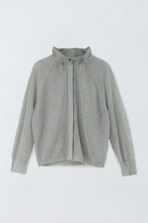 스트링 스탠드카라 가디건 E6IM017