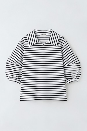 벌룬 소매 단가라 티셔츠 S6IM154