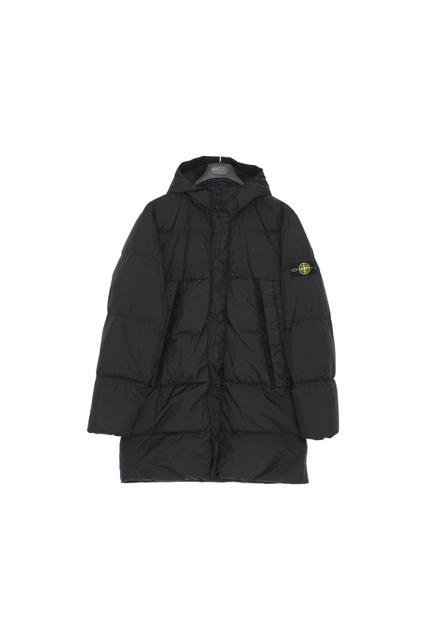 STONE ISLAND - 패딩 - 스톤아일랜드 24FW 와펜로고 크링클랩스 후드 다운 롱패딩 811640123 V0029 14A