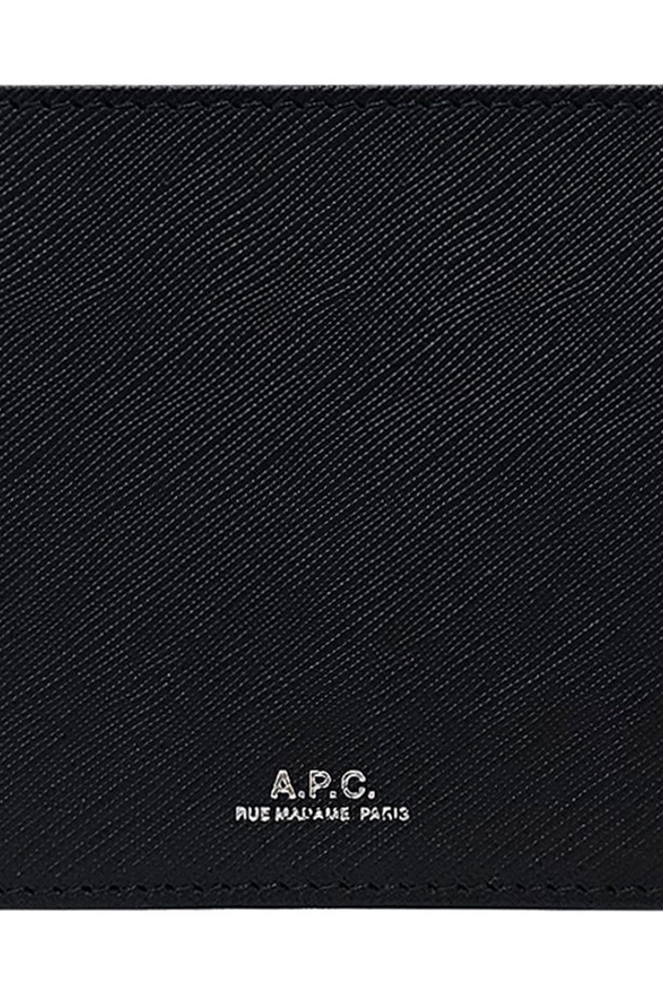 A.P.C. - 지갑 - 아페세 24SS PXBJQ H63153 LZZ 사피아노 로고 남성 반지갑