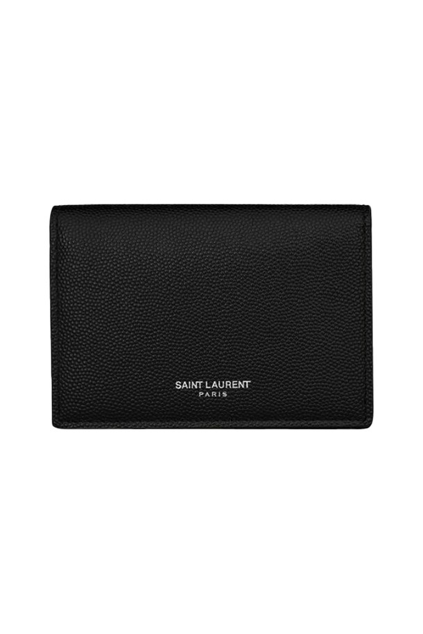 SAINT LAURENT - 지갑 - 생로랑 25SS 클래식 로고 플랩 카드 명함 지갑 469338 BTY7N 1000