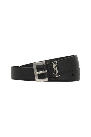 생로랑 25SS 모노그램 YSL 로고 3CM 가죽 벨트 634440 BRM0E 1000