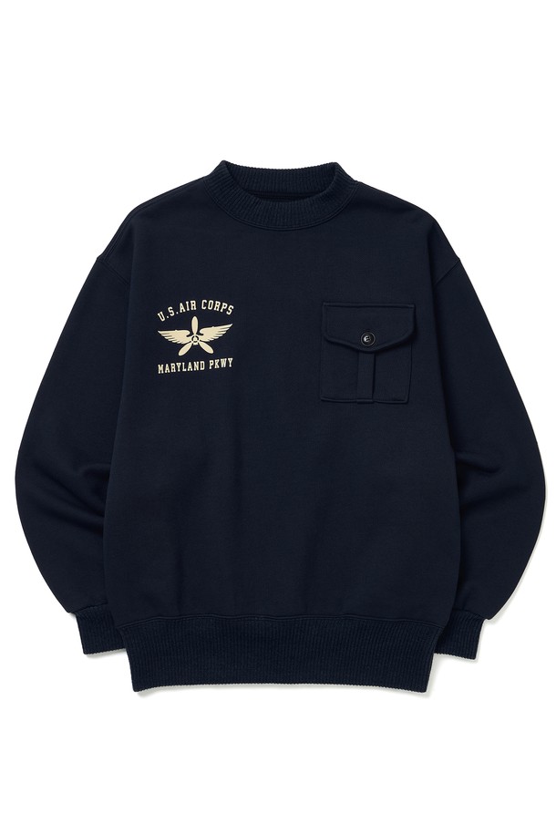 ORTUS VASTERDS - 스웨트셔츠 - USAAF SWEATSHIRT NAVY