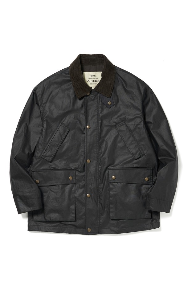 ORTUS VASTERDS - 사파리/필드자켓 - STANDARD RACER WAXED JACKET BLACK