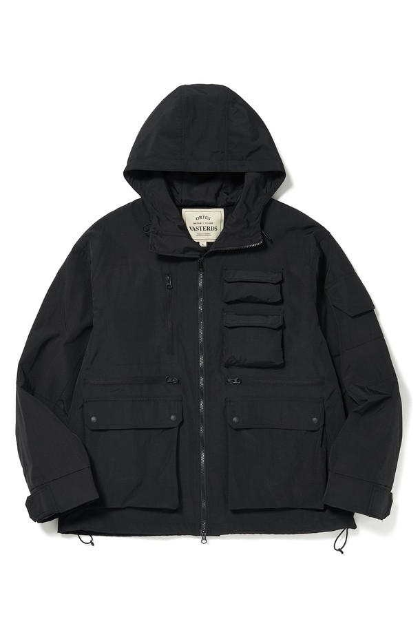 ORTUS VASTERDS - 아노락/바람막이 - MULTI POCKET WINDBREAKER BLACK