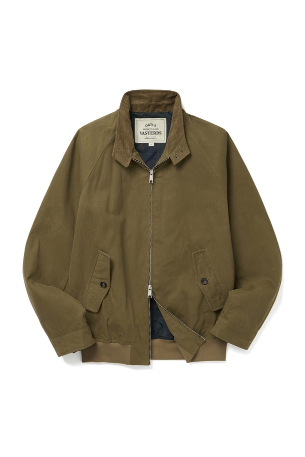 ORTUS VASTERDS - 사파리/필드자켓 - SPRING WAXED HARRINGTON JACKET KHAKI BEIGE