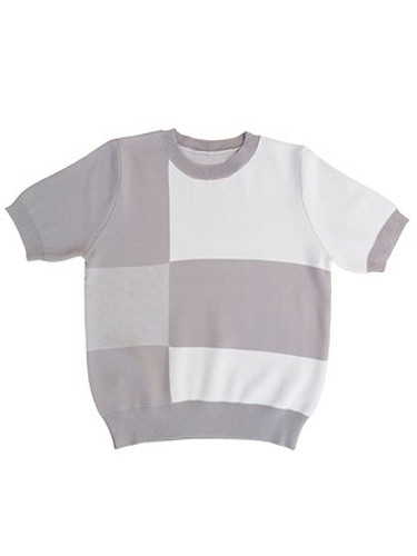 BLOCK SHORT KNIT-a