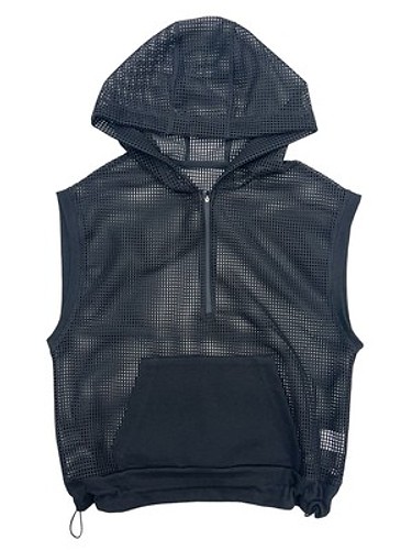 [4차리오더 ] MESH SQUARE GOLF VEST(화이트 7.30예약배송)-a