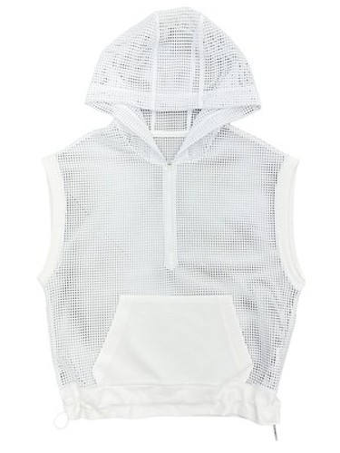 [4차리오더 ] MESH SQUARE GOLF VEST(화이트 7.30예약배송)-a