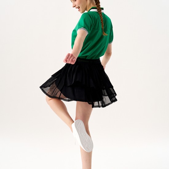 MESH SUMMER PLEATS SKIRT (속바지 냉감 매쉬소재)
