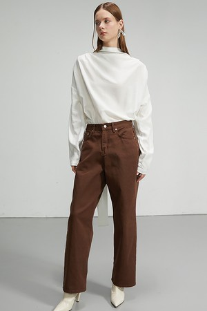 Semi-Wide Cotton Pants_ 세미 와이드 코튼 팬츠