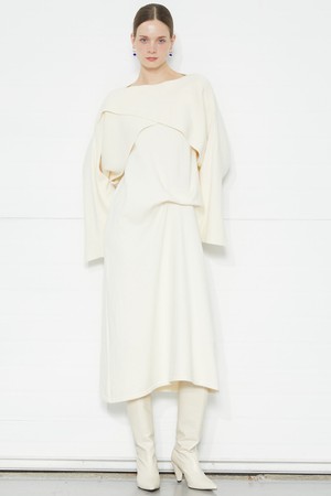 Knited Maxi Dress With Layered Bolero(CR)_  볼레로와 니트 롱 원피스(크림)