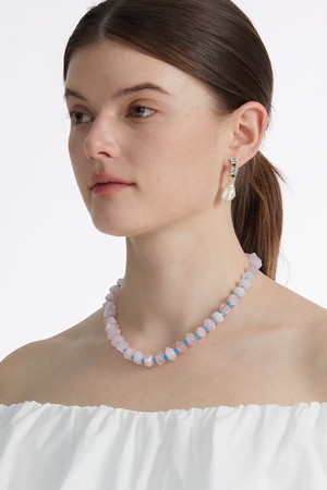 Rose Quartz Necklace_ 로즈쿼츠 목걸이