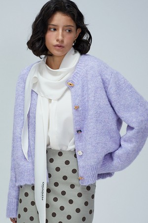 Vintage Mix-Button Wool Cardigan_ 빈티지 믹스 단추 울 가디건