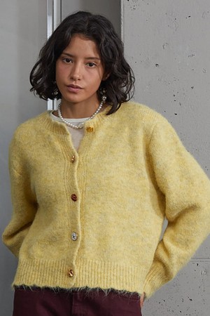 Vintage Mix-Button Wool Cardigan_ 빈티지 믹스 단추 울 가디건