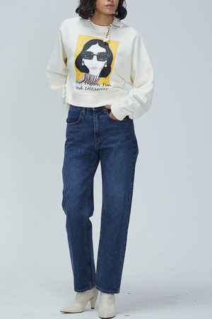 Deep Blue Wash Straight Jeans_ 딥 블루 워시 스트레이트 진